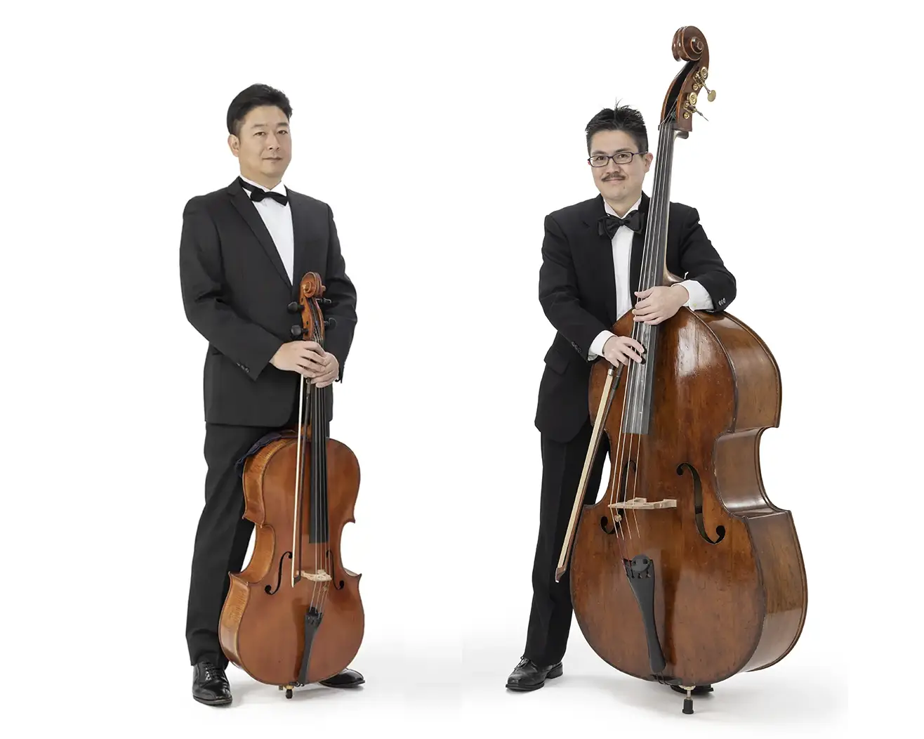 片野大輔(チェロ)さんと星野勝彦(コントラバス)さん