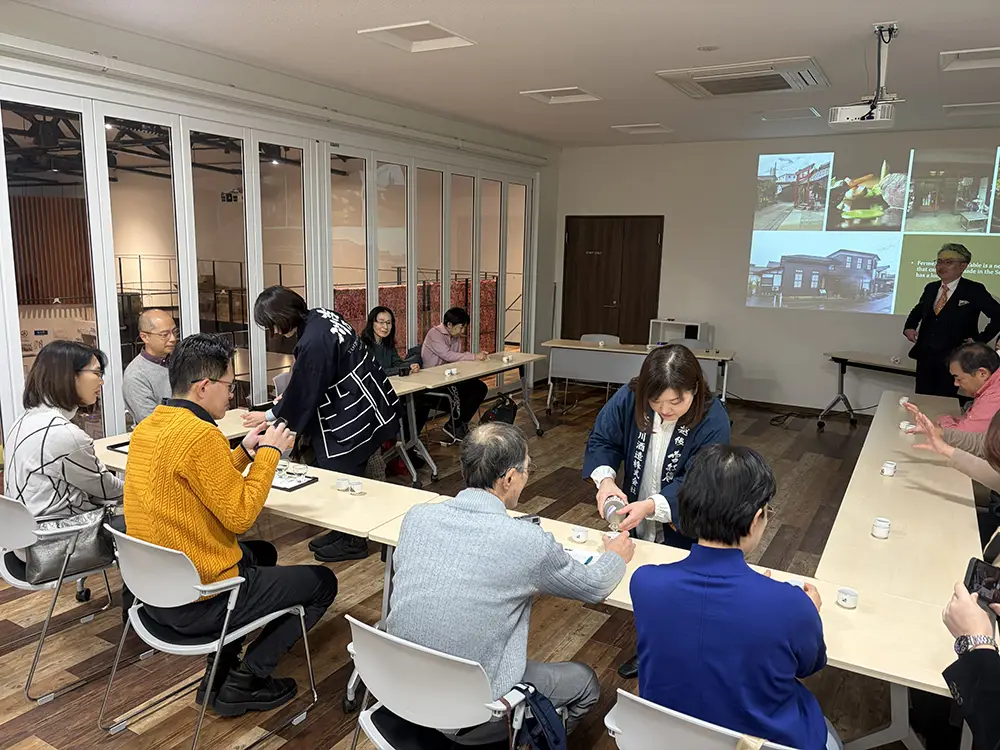 吉乃川と長谷川酒造による特別トークセッションの様子