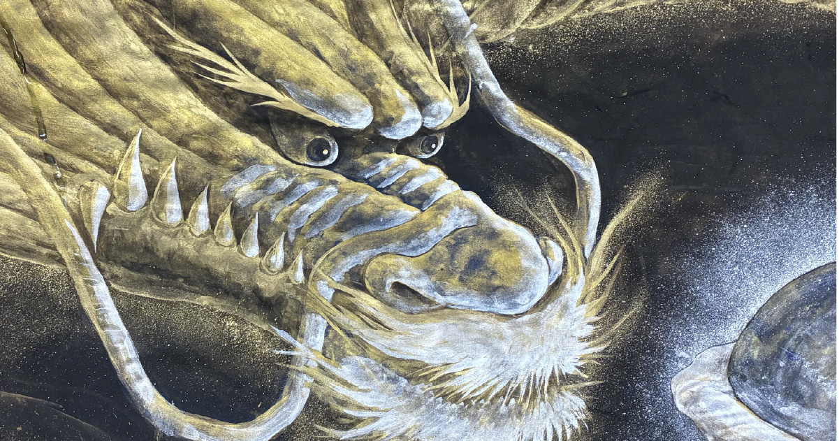龍と鳳の世界展|一筆で描く龍の実演と作品展示