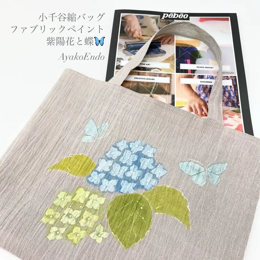ファブリックペイント(布絵付け)ワークショップ作品例
