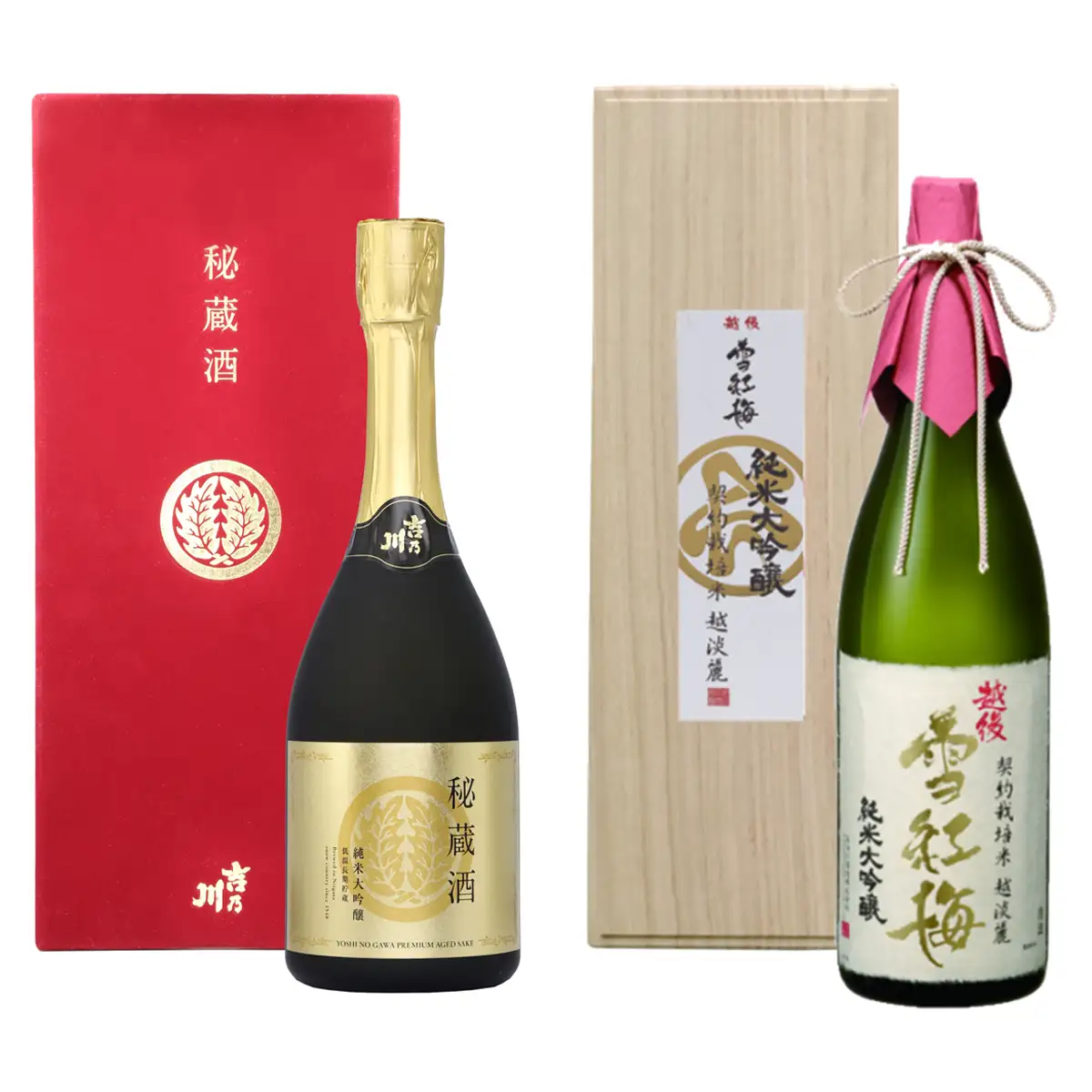 摂田屋Shu*Kuraで提供される日本酒2種